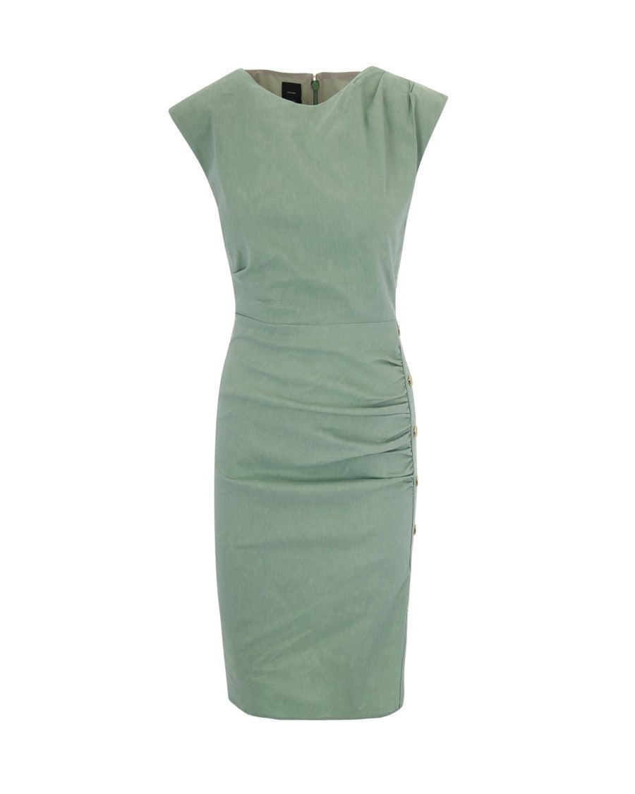 Pinko Alissa Green Linen Dress