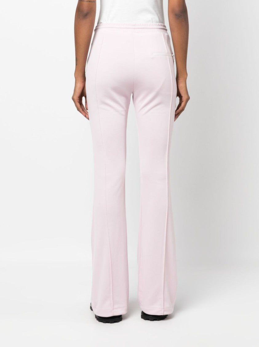 Courrèges Flared Trousers With Logo Patch