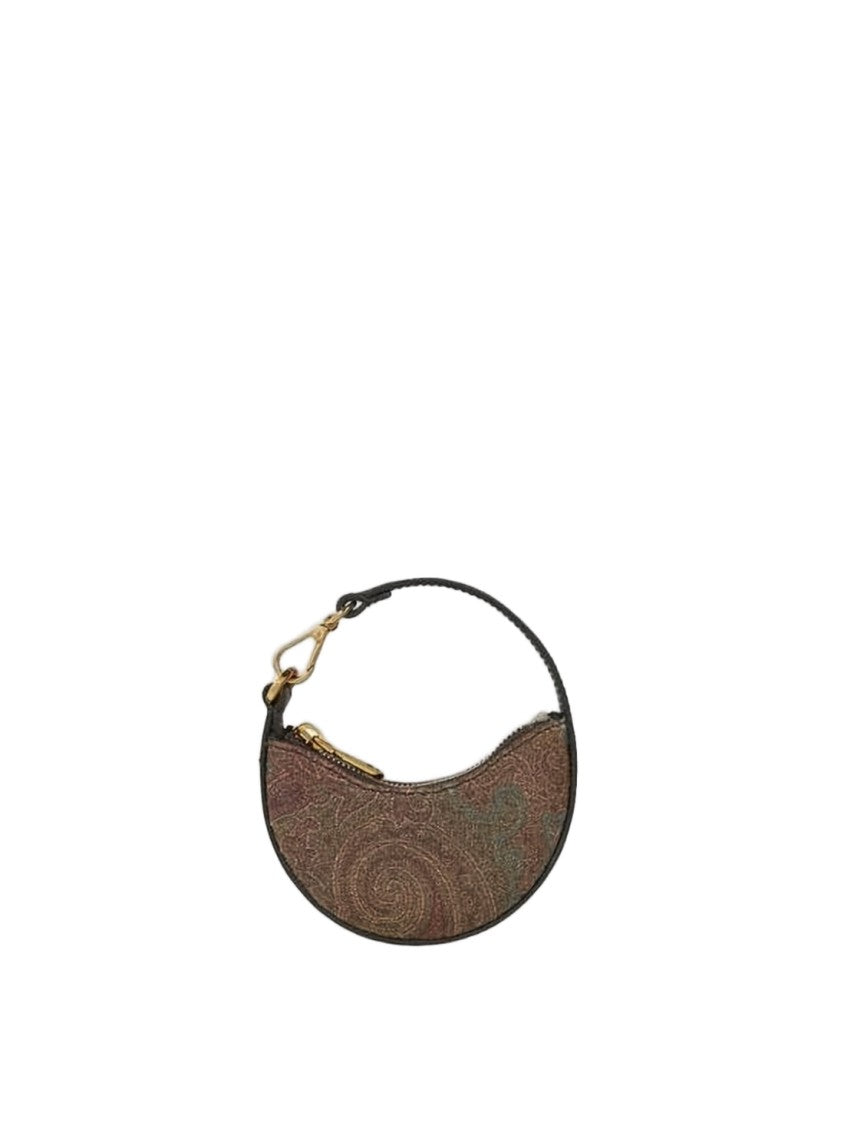 Etro Crescent-Shaped Tote Bag With Paisley Pattern