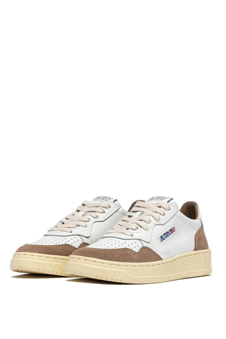 Autry Tobacco Medalist Suede Leather Sneakers