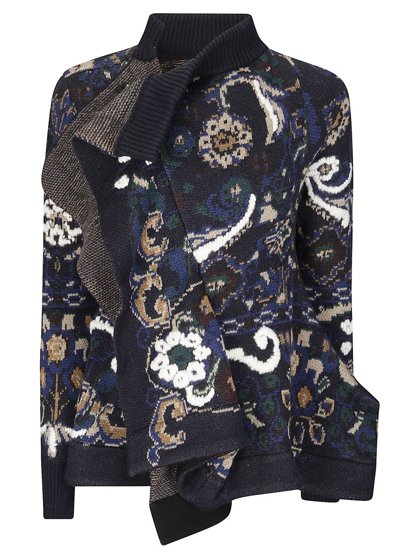 Sacai Floral Jacquard Sweater