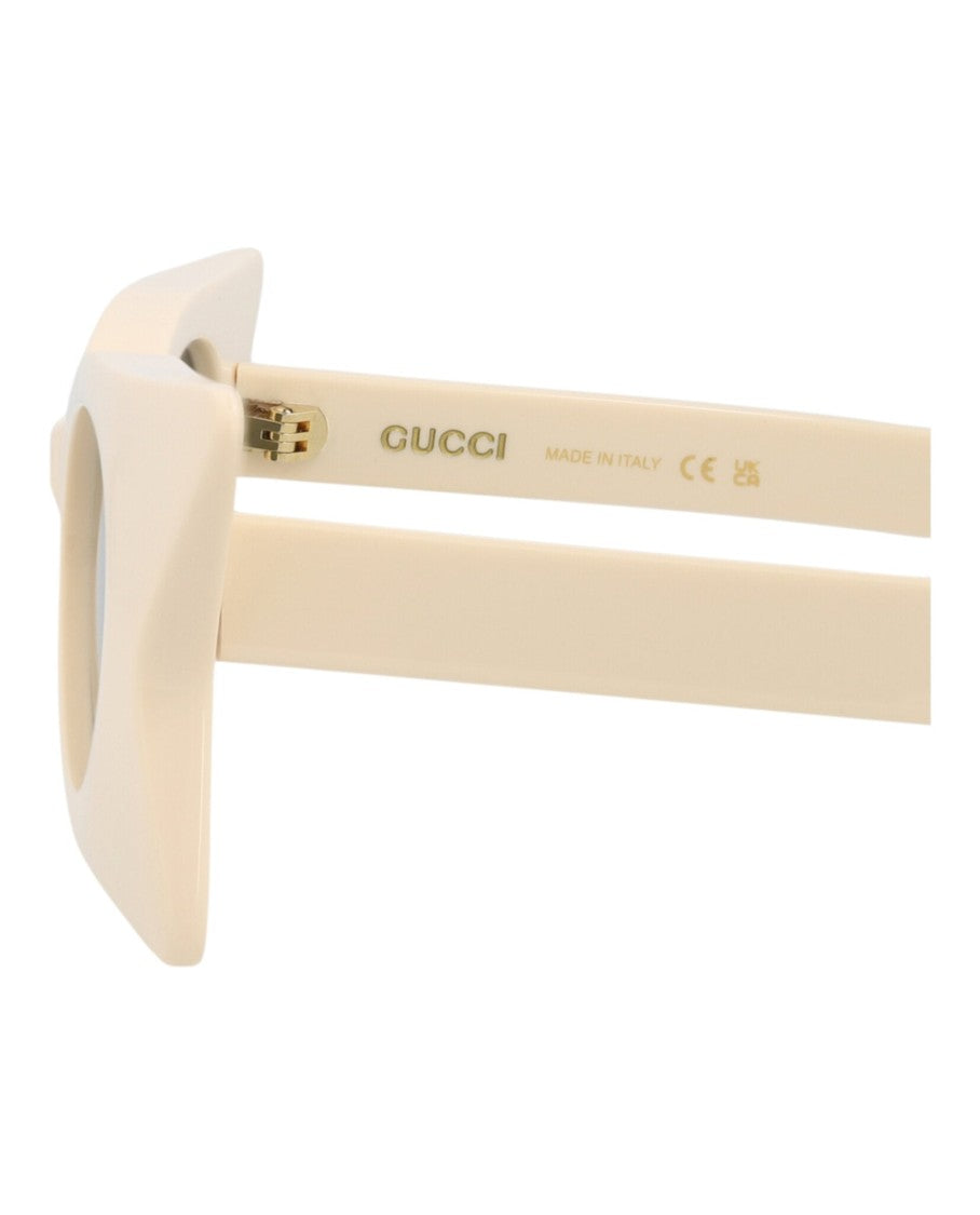 Gucci Cat Eye-Frame Recycled Acetate Sunglasses With Saddle Nose Bridge
