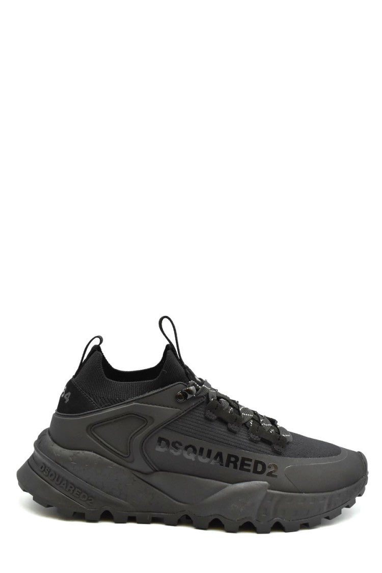 Dsquared2 Black Sneakers With Chunky Sole