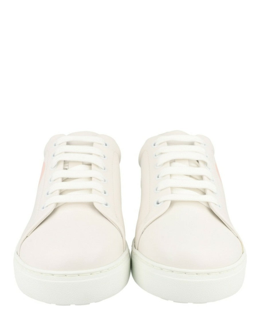 Ferragamo Number Leather Low-Top Sneakers
