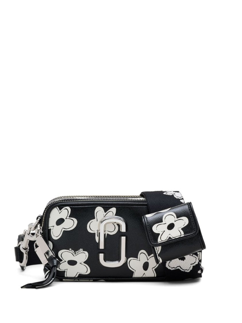 Marc Jacobs Floral Patterned Black Shoulder Bag
