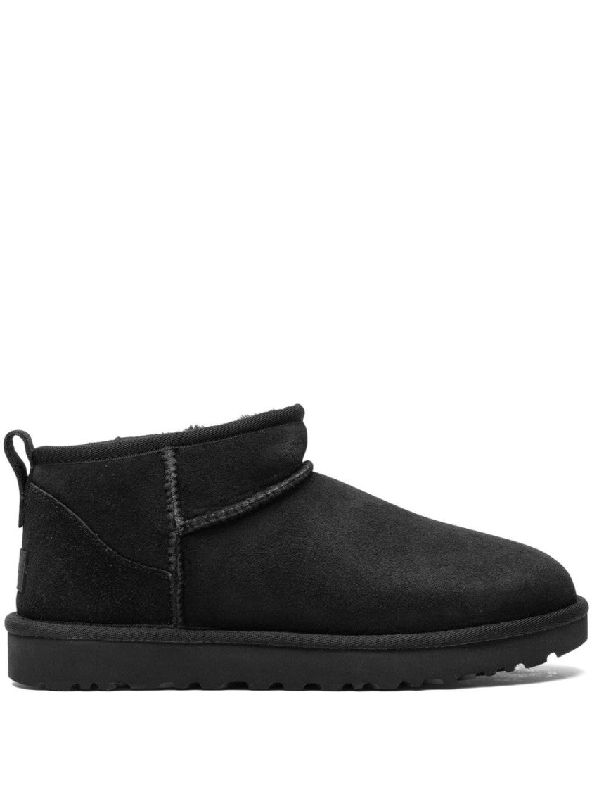 Ugg Calf Suede Boots With Shearling Appliqué