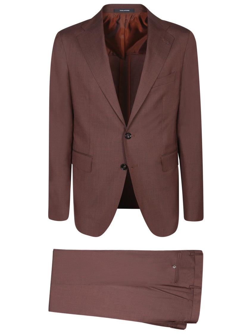 Tagliatore Brown Wool Suit