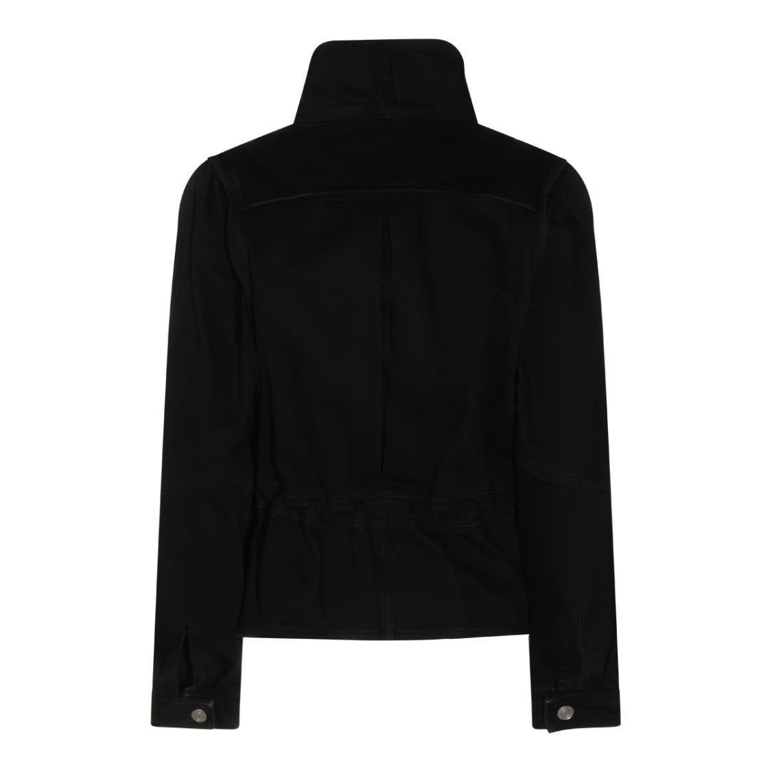 Isabel Marant Étoile Black Cotton Denim Jacket With High Collar