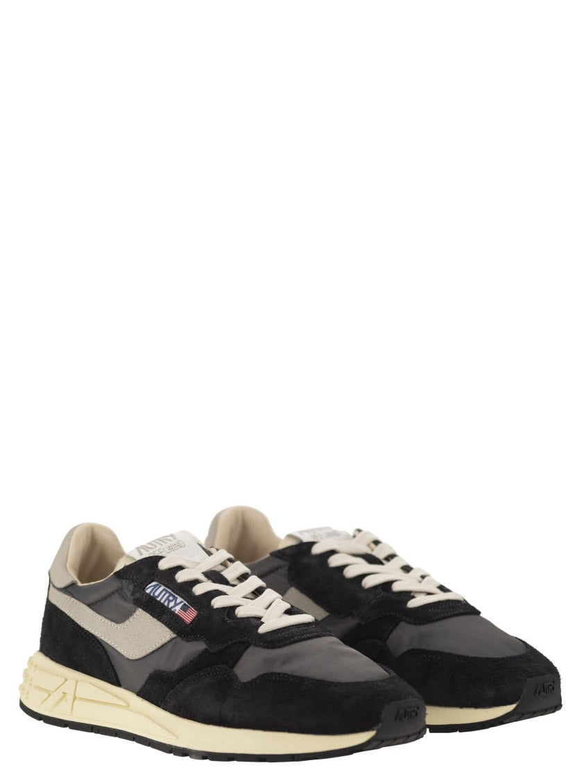 Autry Reelwind - Suede And Technical Textile Trainer