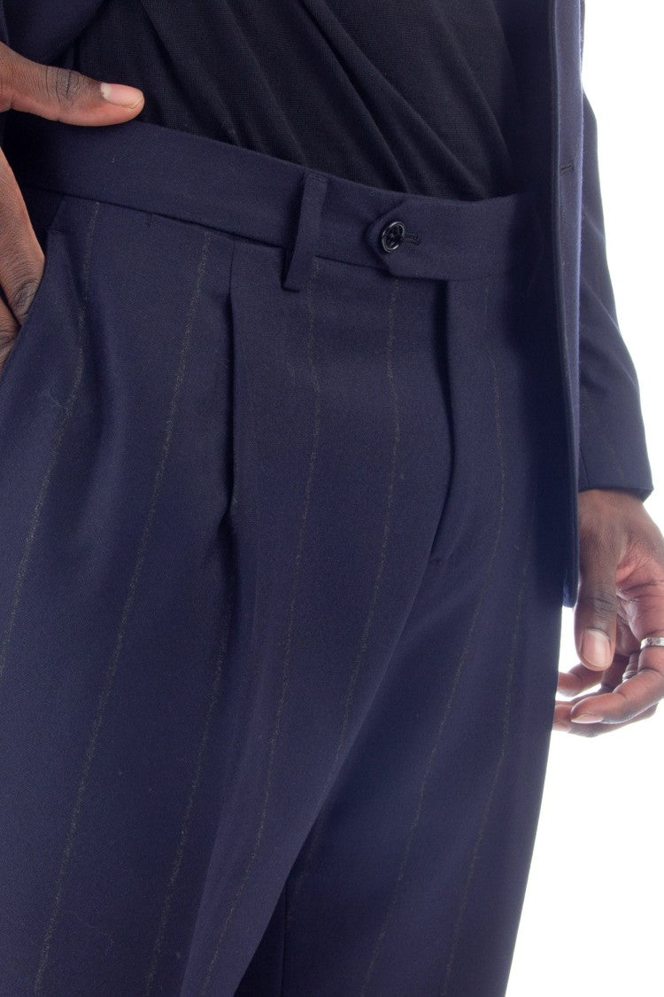 Lardini Pinstripe Wool-Cashmere Loro Piana Suit Attitude Line