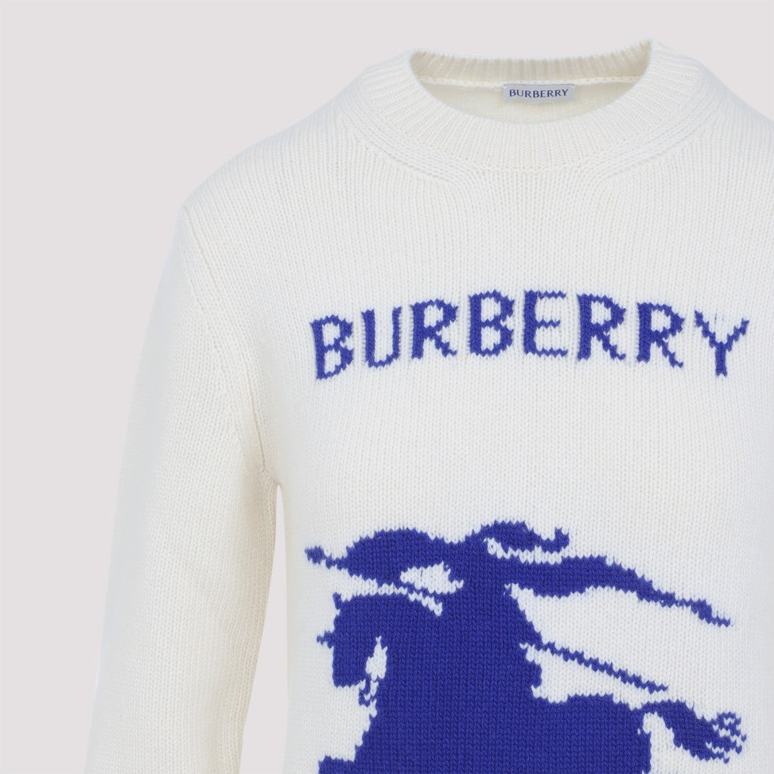Burberry White Wool Sweatshirt