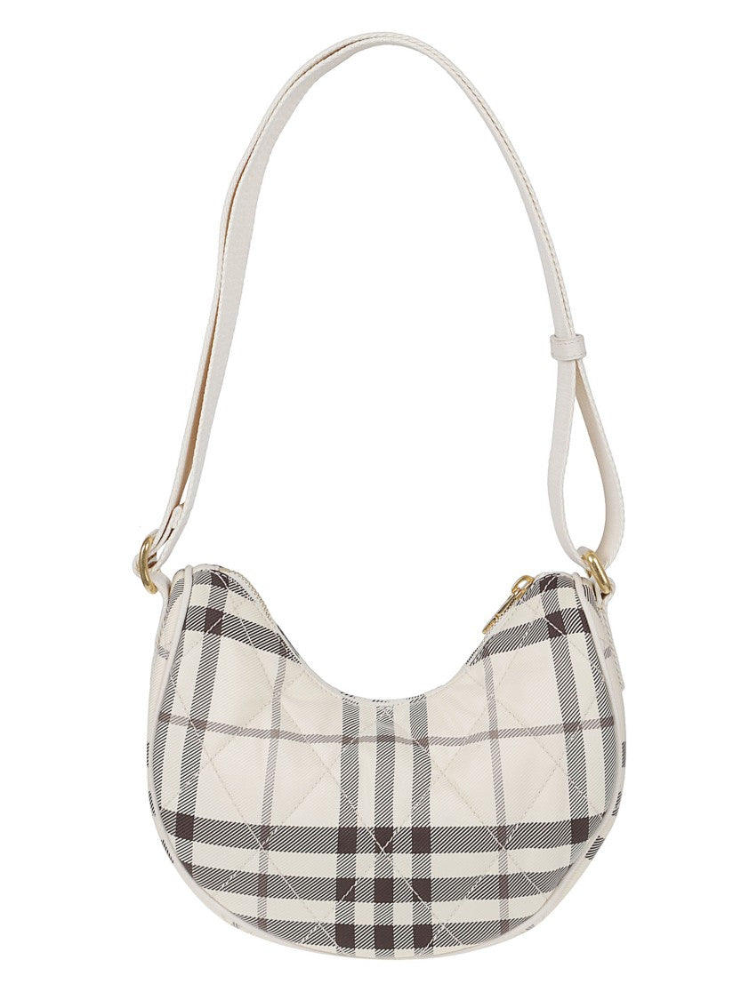 Burberry Crescent-Shaped Quilted Shoulder Bag