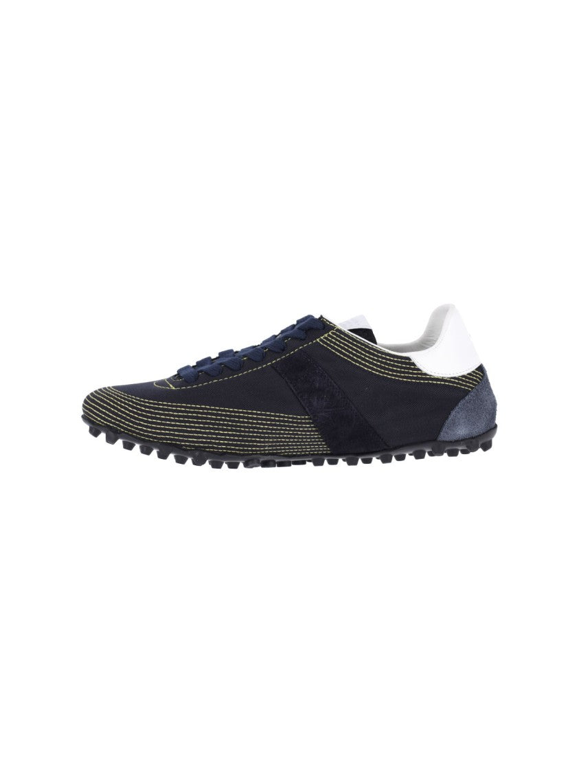 Maison Margiela Navy Cotton Suede Sprinters Sneakers