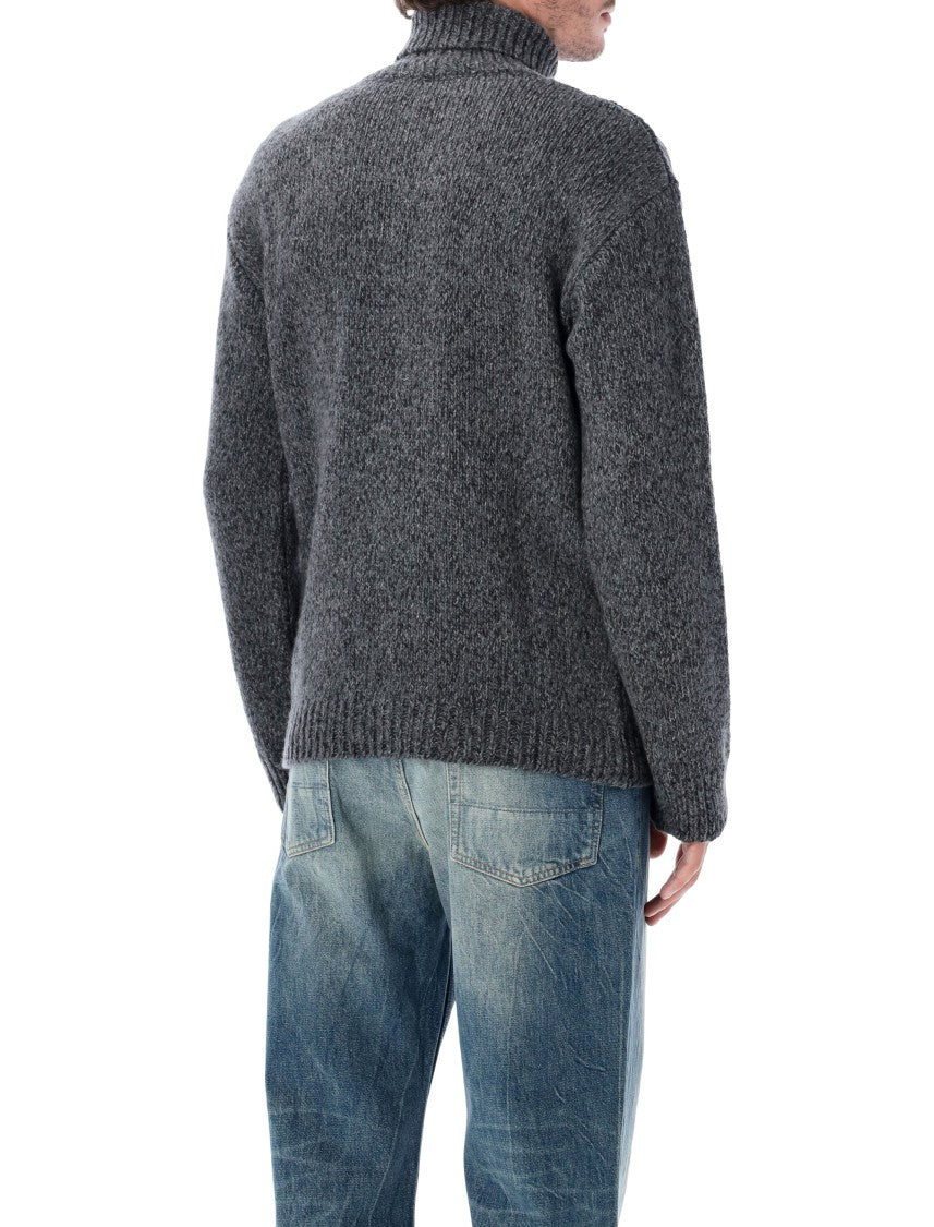 Our Legacy Popover Slub Twisted Pure Wool Slub Turtleneck