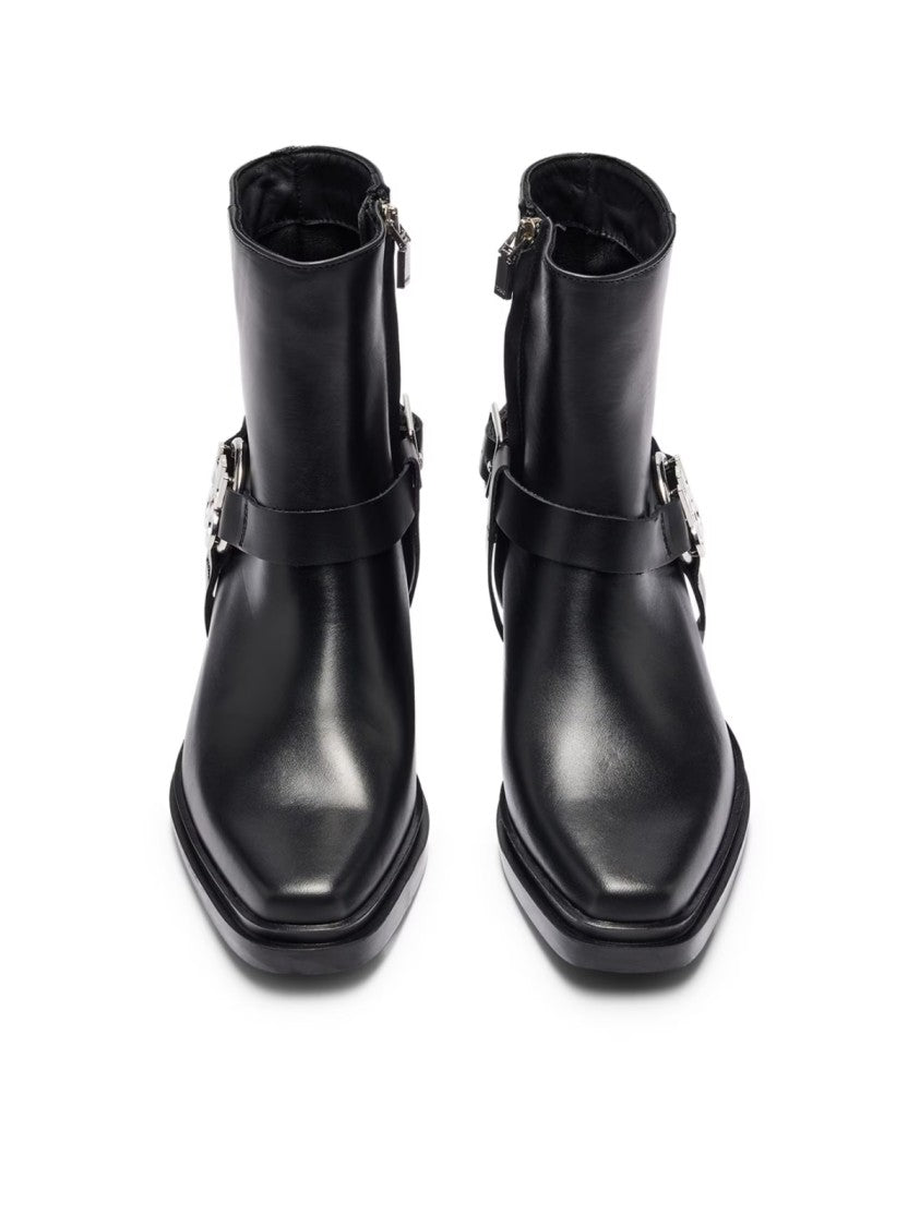Hugo Boss Kody Stacked-Logo Ankle Boots