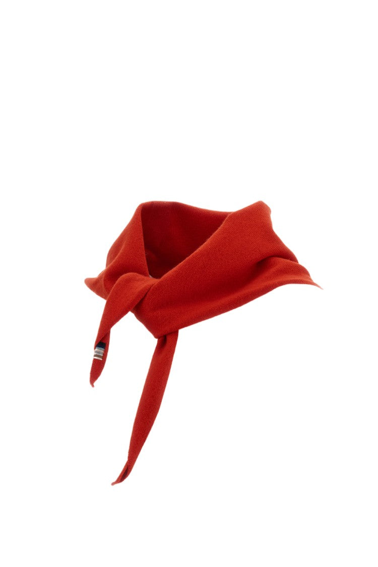 Extreme Cashmere Red Bandana Cashmere-Blend Triangle Scarf