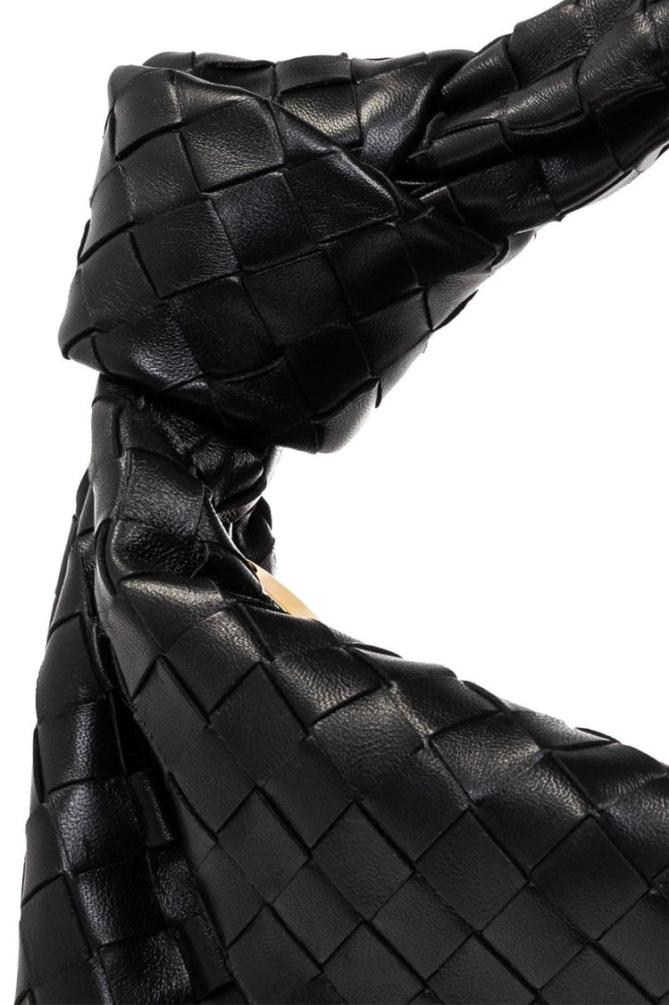 Bottega Veneta Woven Black Leather Tote Bag