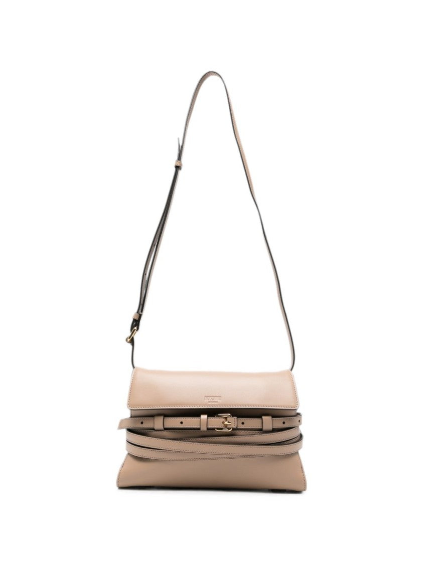 Moschino Belt Detail Rectangular Shoulder Bag