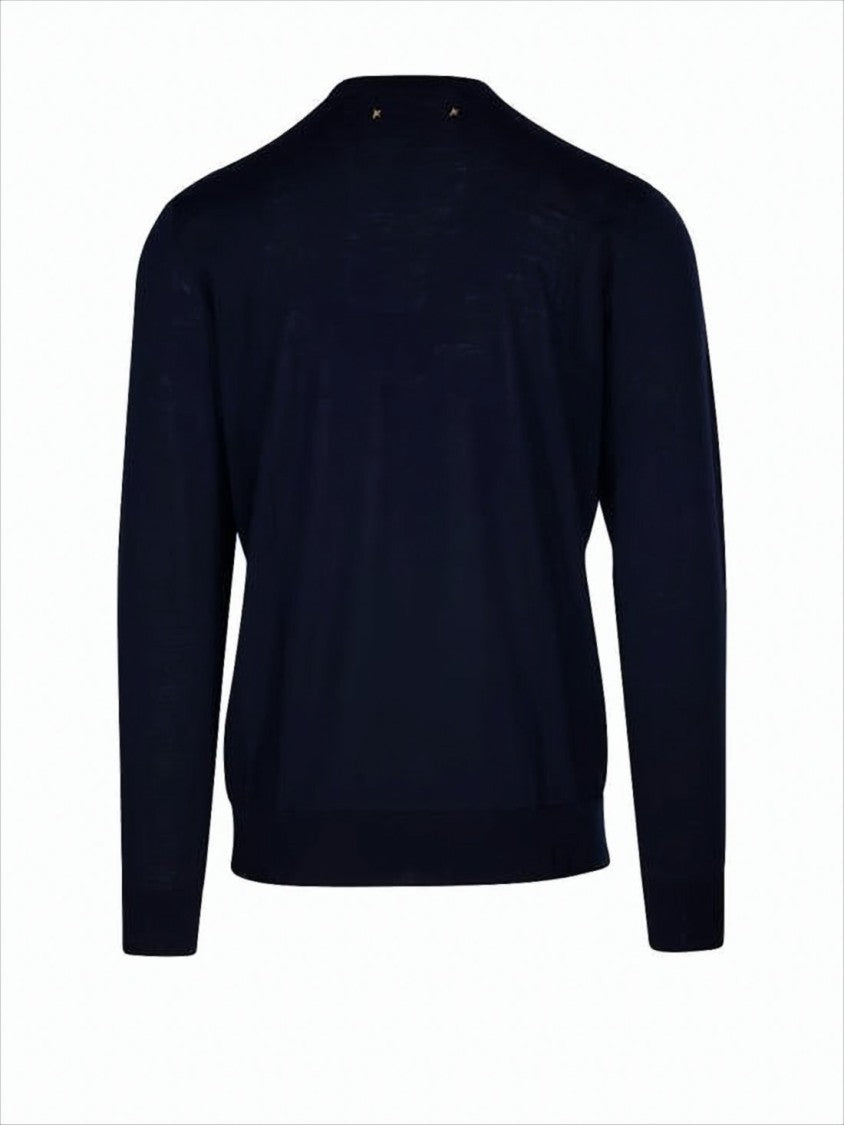 Golden Goose Fine Wool Long-Sleeve Sweater With Crew Neckline