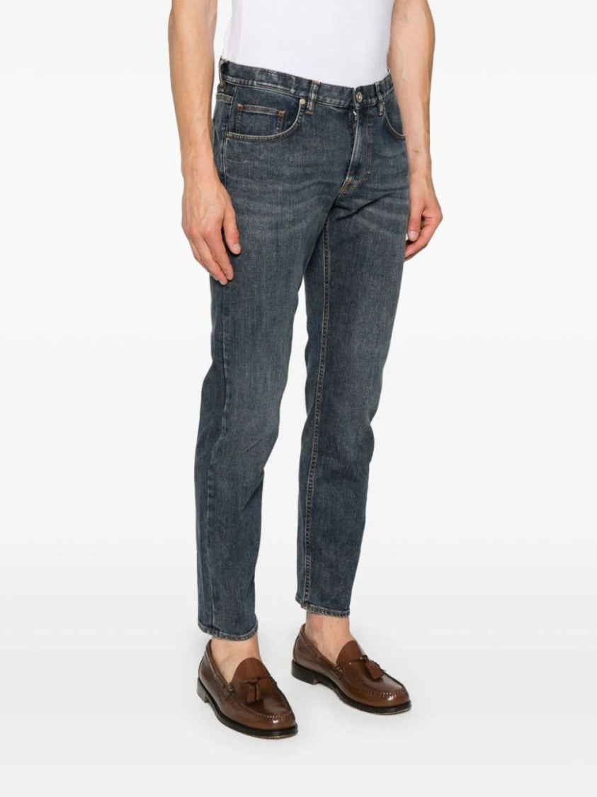 Eleventy Stonewashed Slim Cut Jeans