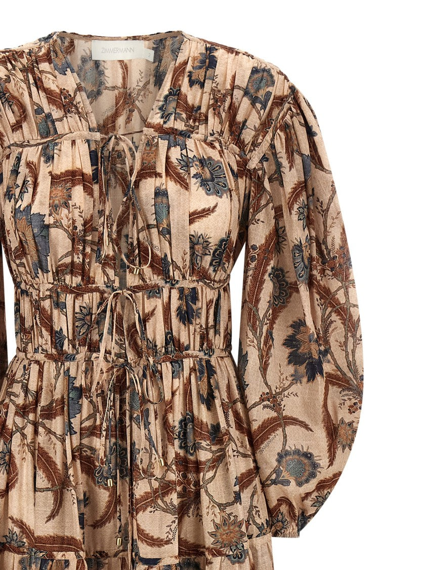 Zimmermann Ascension Tie Billow Maxi' Dress