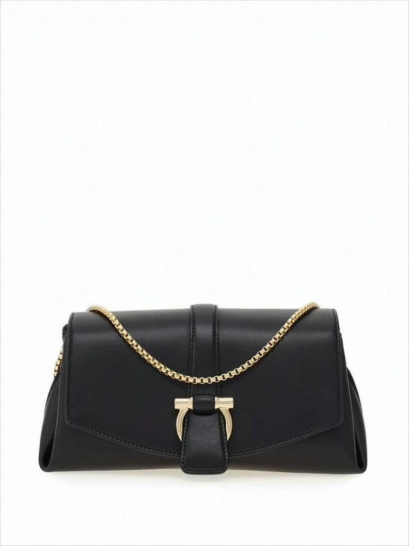 Salvatore Ferragamo Rectangular Crossbody Bag In Smooth Calf Leather