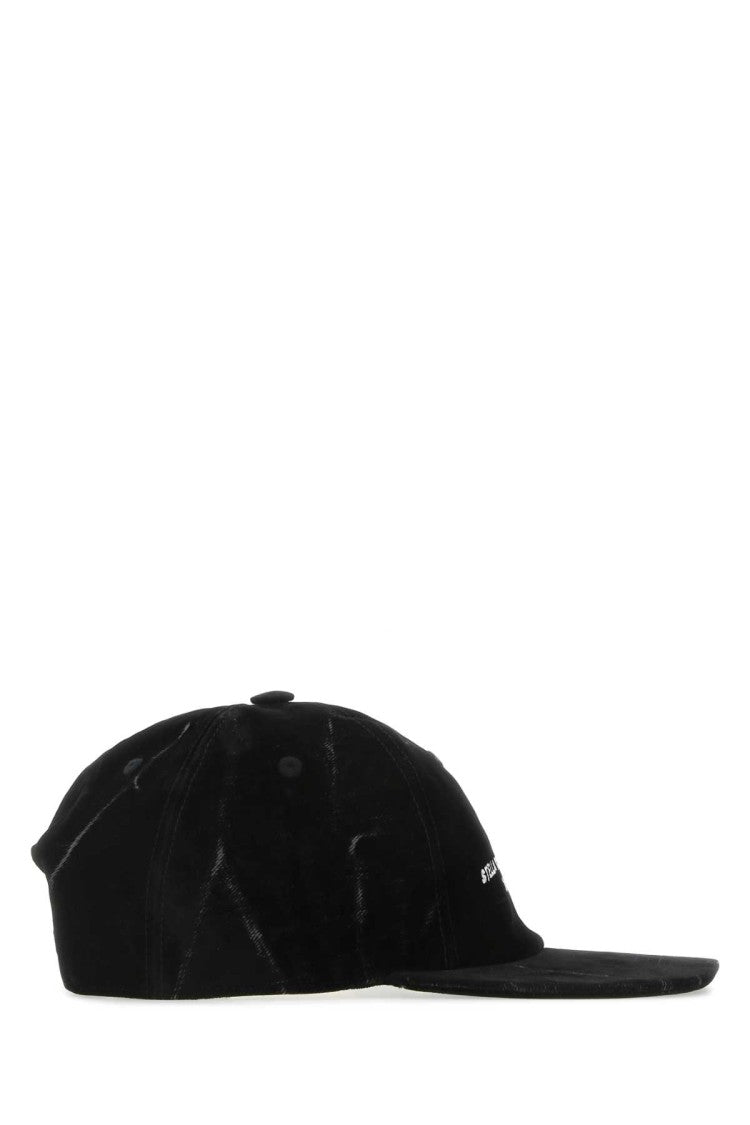 Stella Mccartney Black Velvet Baseball Cap