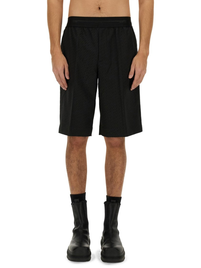 Helmut Lang Tailored Black Shorts With Structured Silhouette