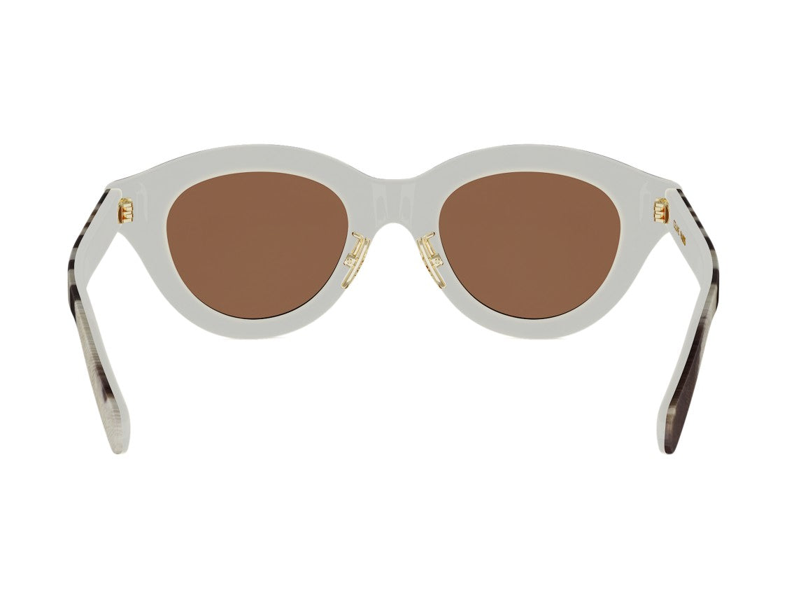 Celine Cl40338f Striped Acetate Sunglasses