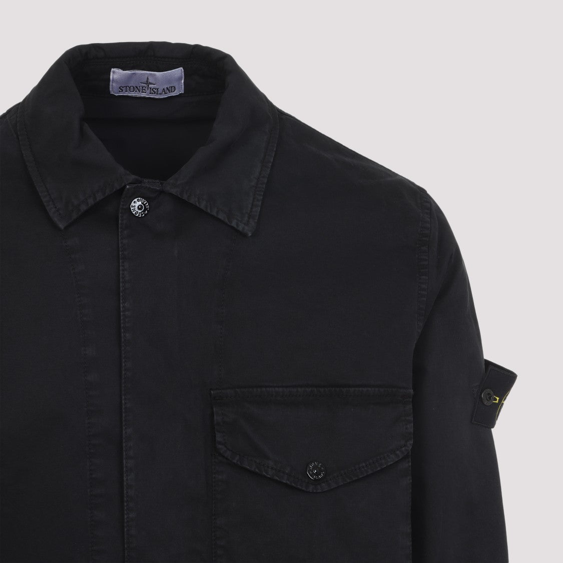 Stone Island Tailored-Fit Casual Shirt With Classic Collar