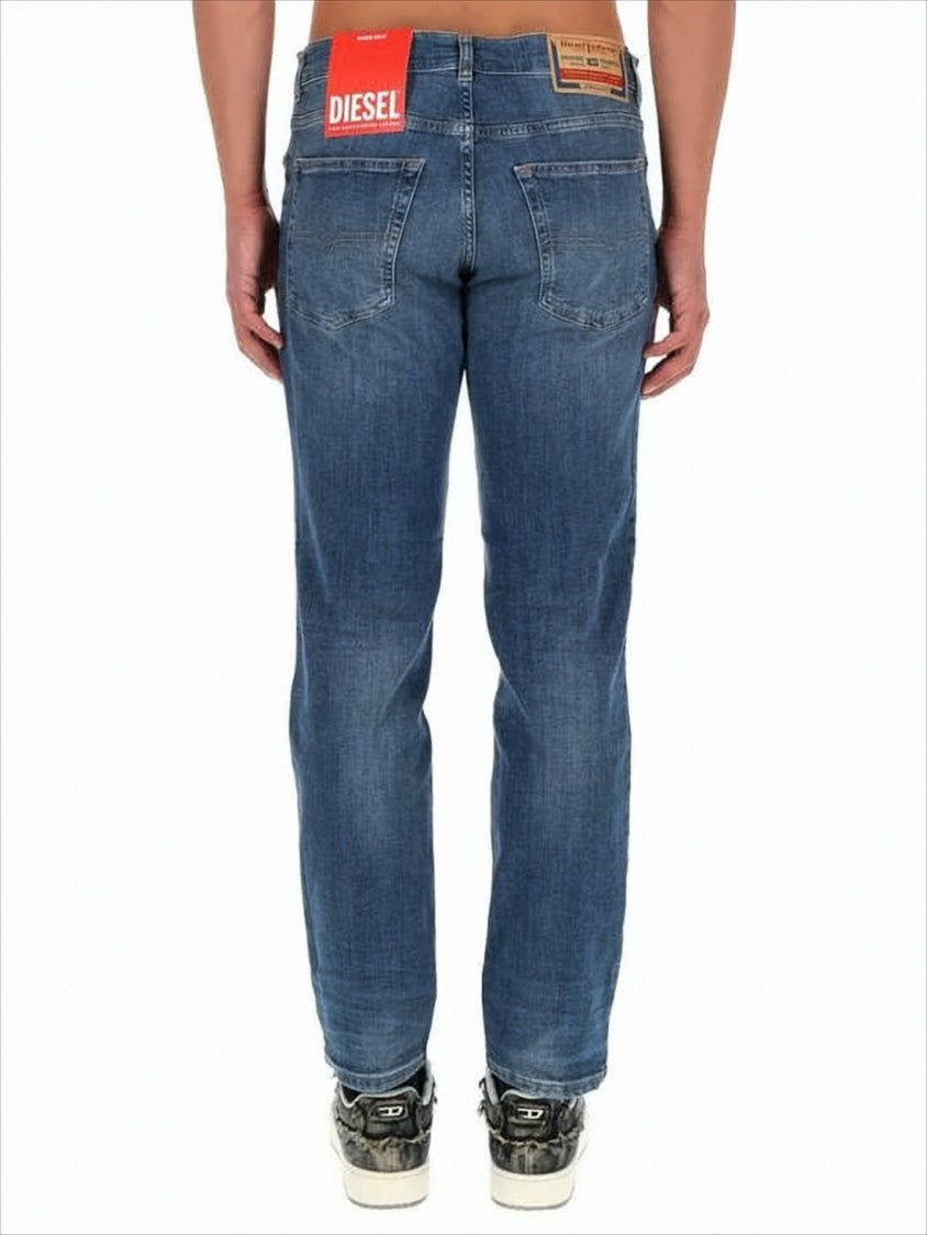 Diesel Straight-Leg Denim Pants With Subtle Fading