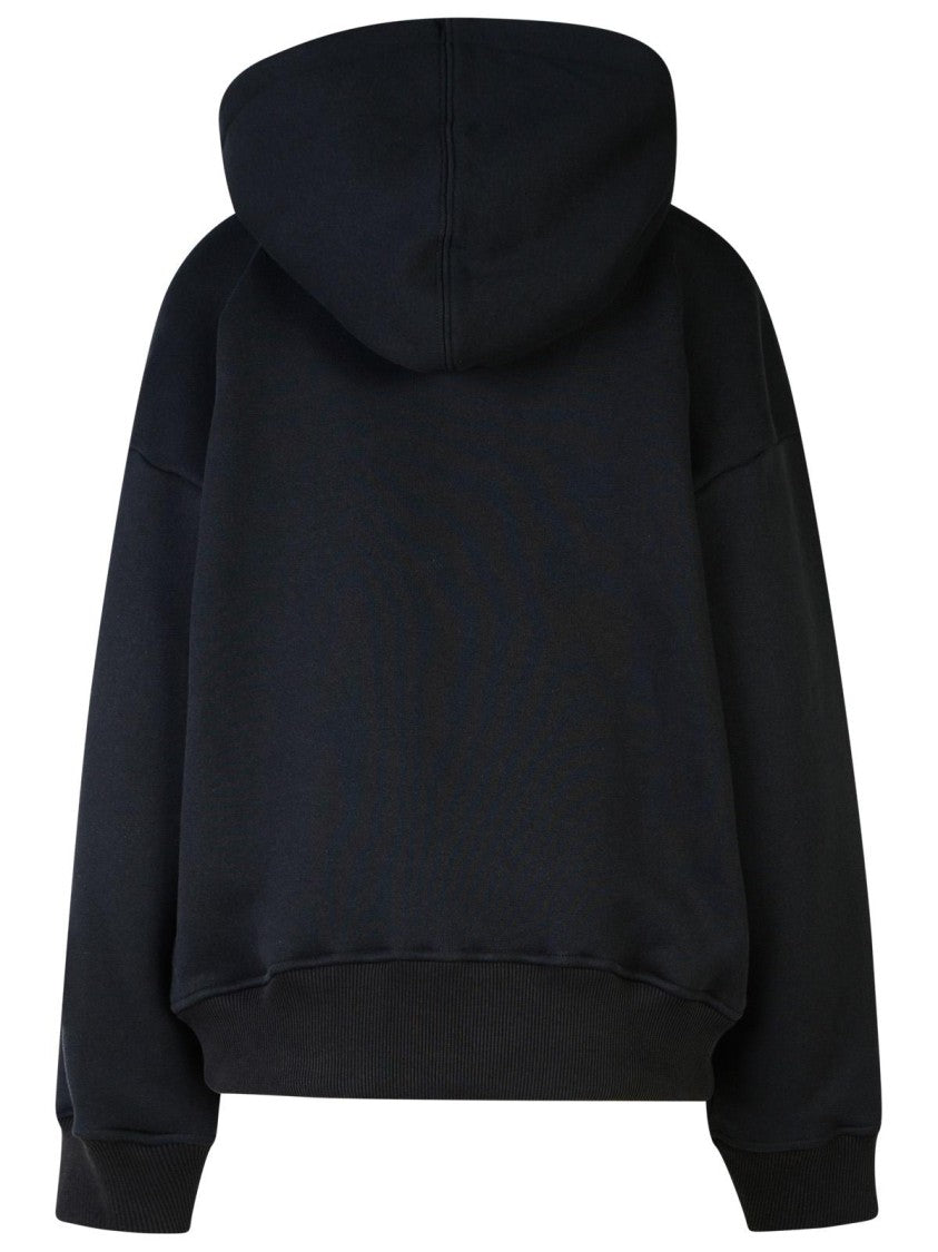 Off-White Black Cotton Sweatshirt