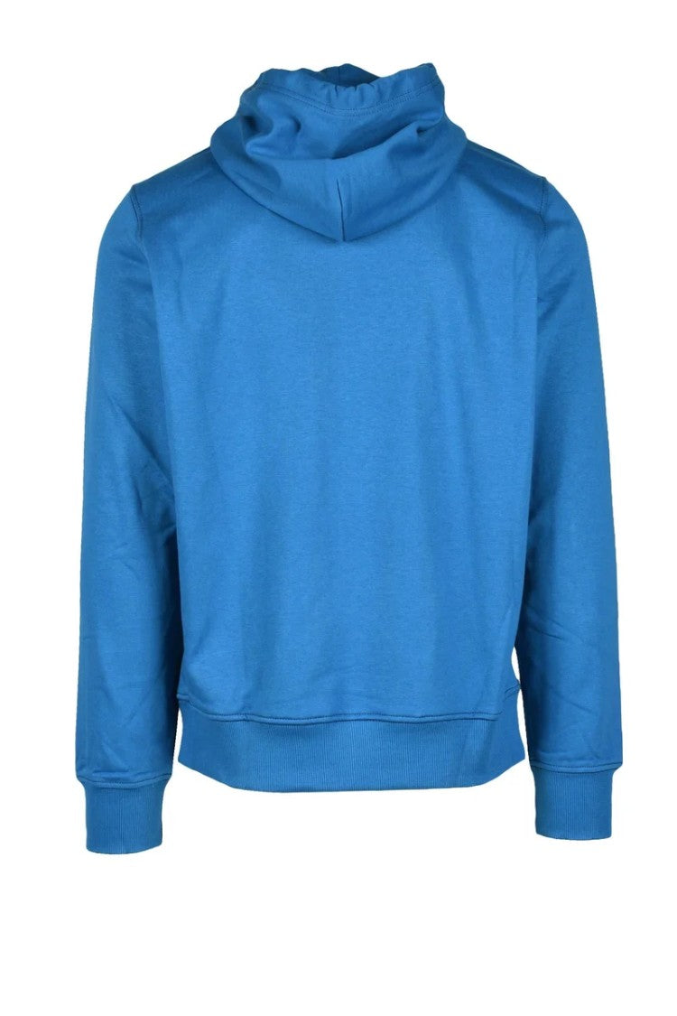 Diesel Blue Hooded Graphic Sweatshirt