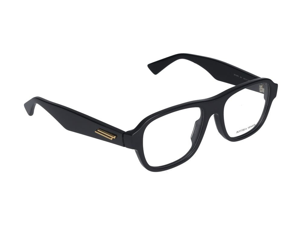 Bottega Veneta Eyeglasses Bv1157o 001 Black Black Transparent 53/17/145