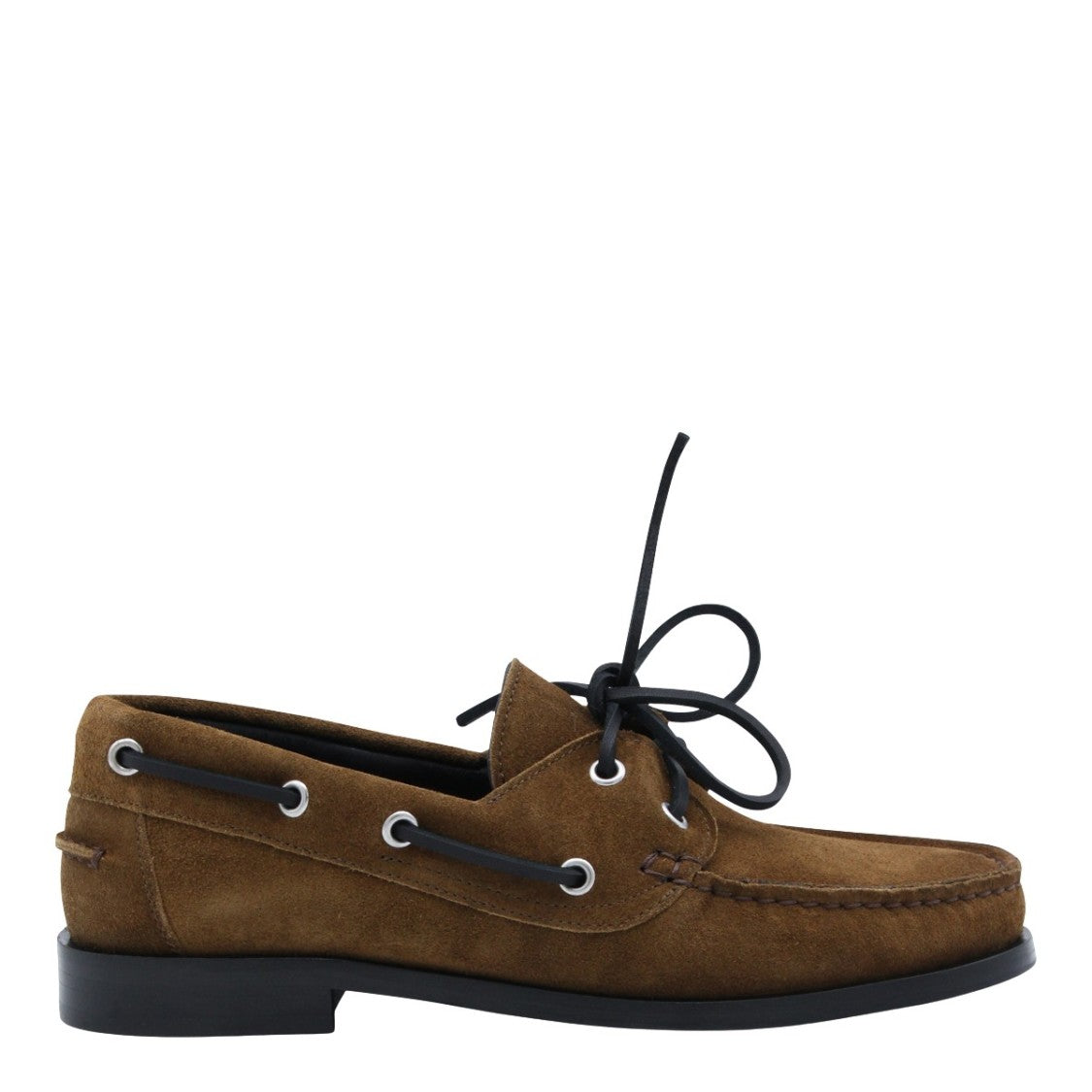 Aeydē Classic Moccasin-Inspired Flat Shoes With Lace-Up Detailing