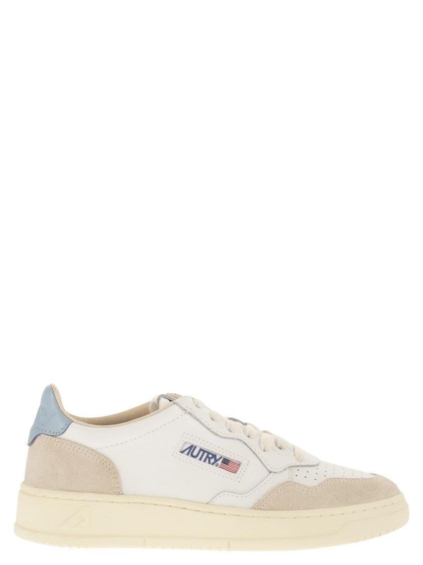 Autry Medalist Low - Leather And Suede Trainers