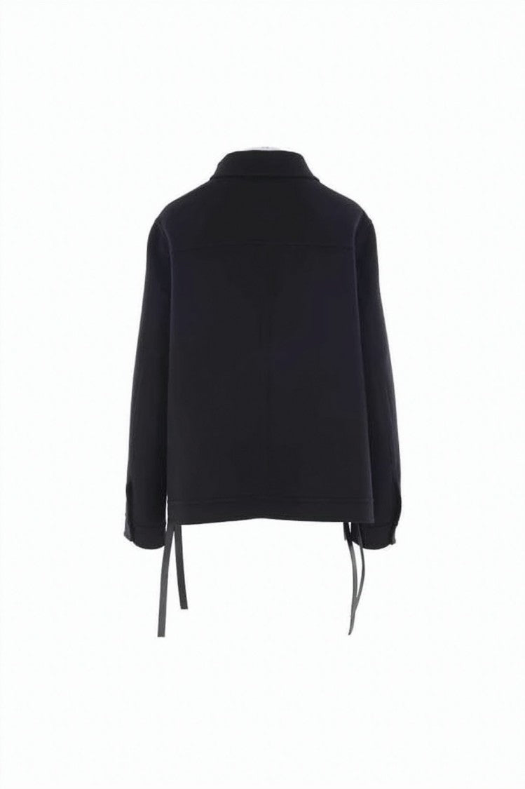 Loewe Structured Cropped Coat With Classic Collar