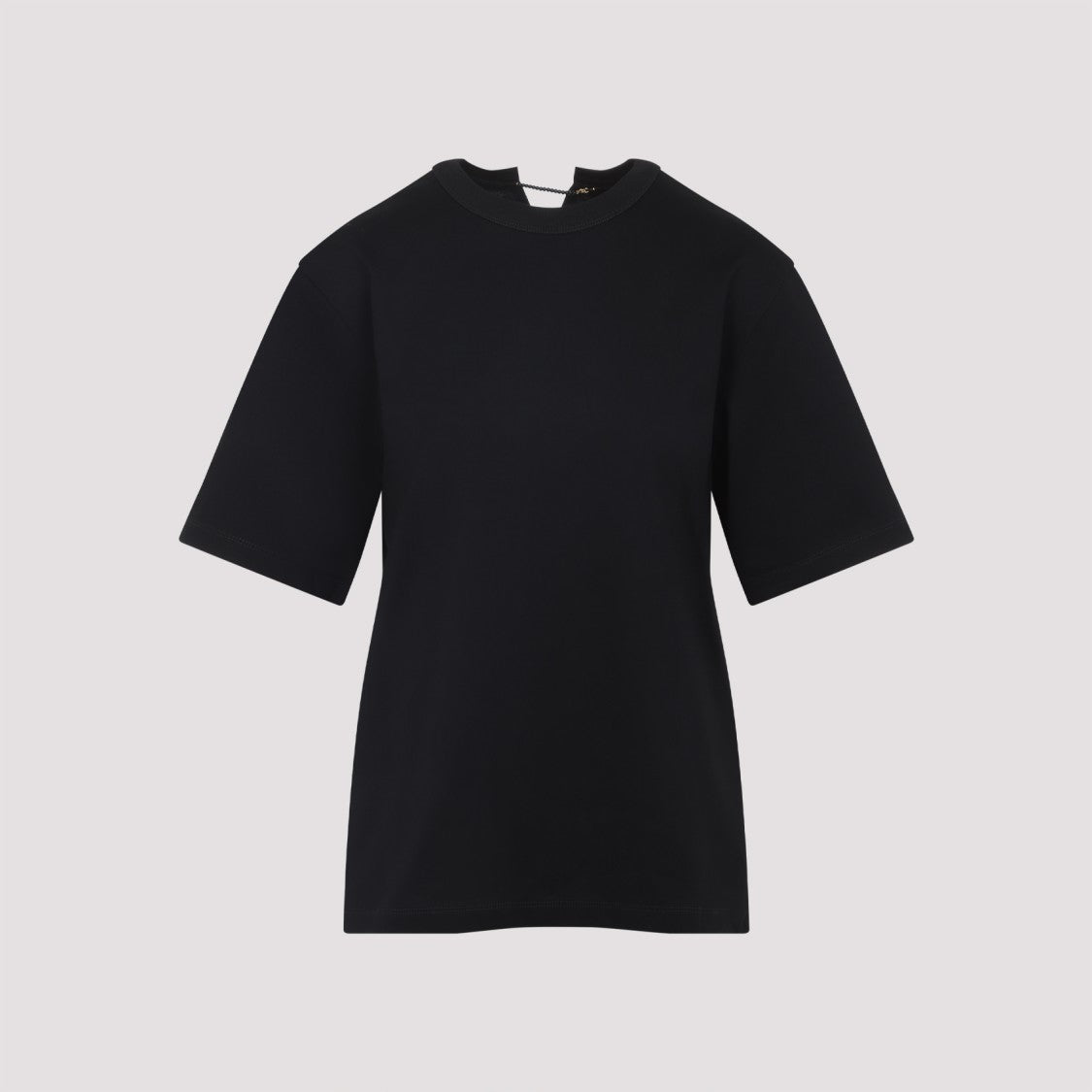Carven Pearl Black Cotton T-Shirt