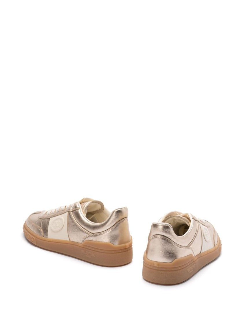 Valentino Garavani Upvillage Trainer In Laminated Calfskin