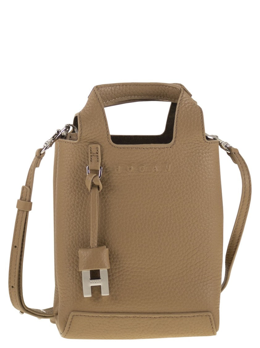 Hogan H01r - Handbag In Hammered Leather