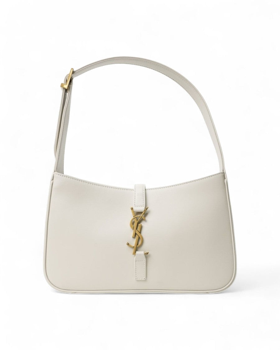 Saint Laurent Le 5 À 7 Hobo In White