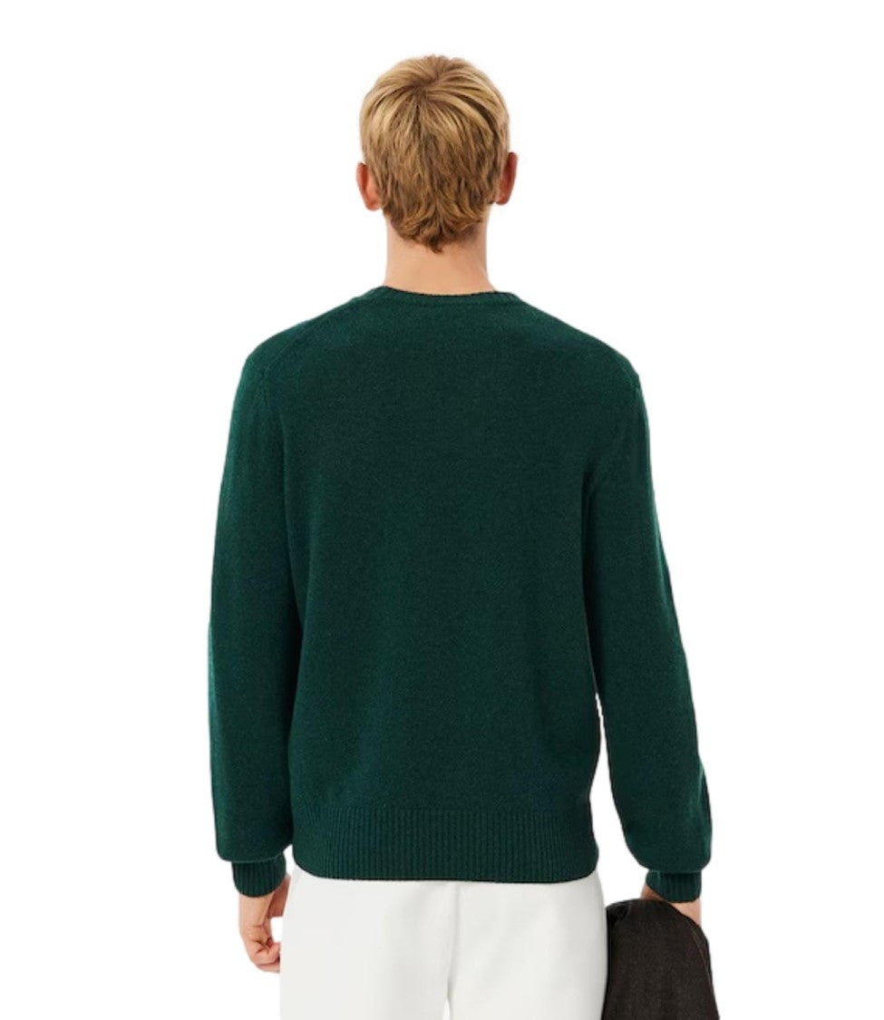 Lacoste Carded Wool Crew Neck Sweater