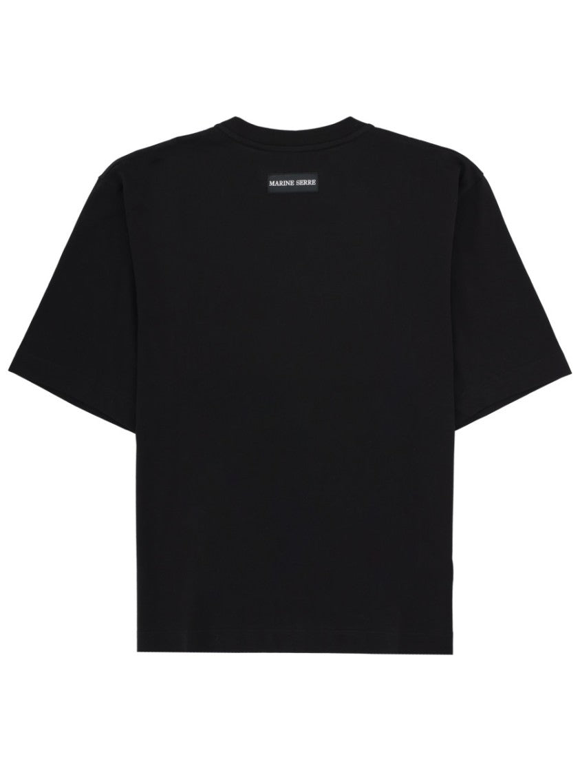 Marine Serre Loose Fit Center Emblem T-Shirt