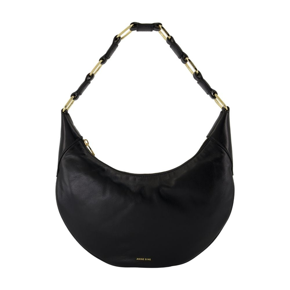 Anine Bing Kate Hobo Bag - Leather - Black