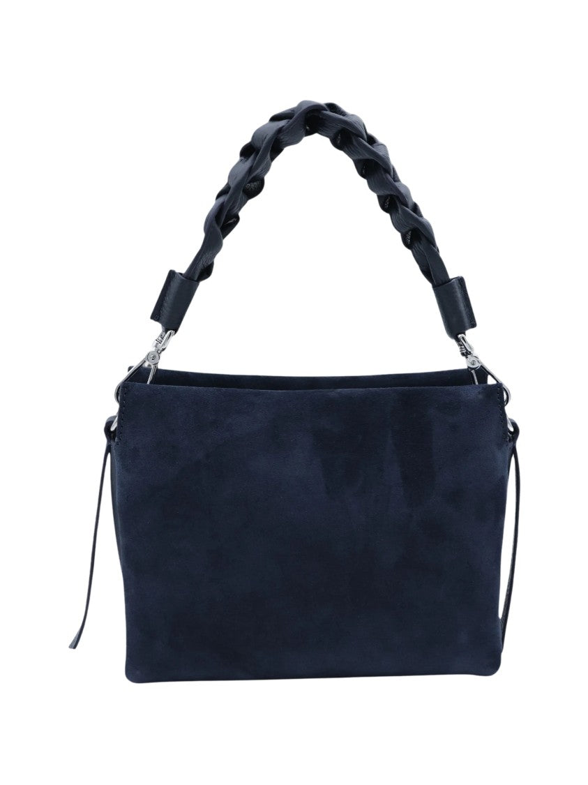 Coccinelle Boheme Small Blue Suede Handbag