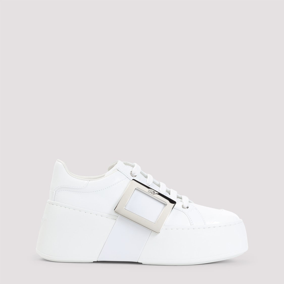 Roger Vivier Platform Sneakers With Prominent Buckle Detail