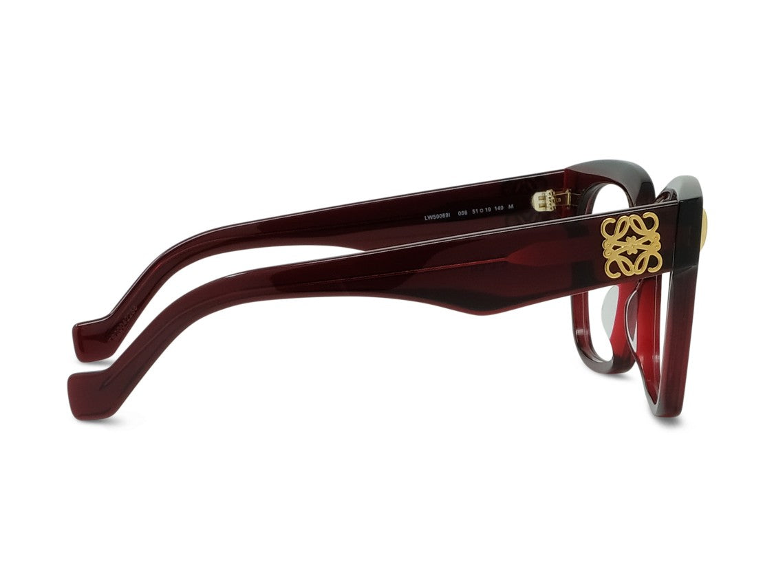 Loewe Deep Burgundy Lw50069i Oversized Square Eyeglasses