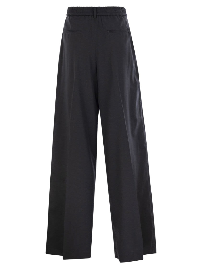 Pt Torino Lorenza - Lyocell And Cotton Trousers