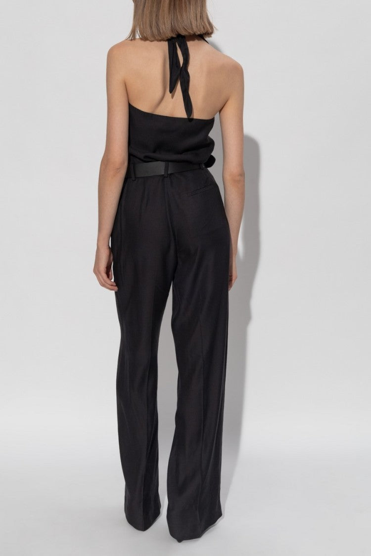 Moschino Halter Neck Jumpsuit With Fitted Bodice