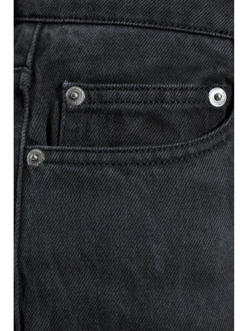 Ami Wide Leg Cotton Trousers With Front Pockets